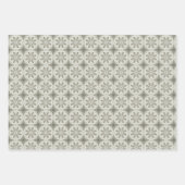 Victoriaans Crosshatch Christmas: Textielontwerp Inpakpapier Vel (Voorkant)