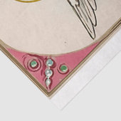  Victoriaans Cupido Angel Valentijnsdag Tissuepapier (Detail)