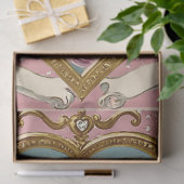  Victoriaans Cupido Angel Valentijnsdag Tissuepapier (Geschenk)