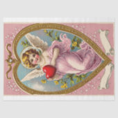  Victoriaans Cupido Angel Valentijnsdag Tissuepapier (Voorkant)