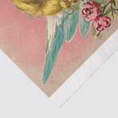  Victoriaans Cupido Angel Valentijnsdag Tissuepapier (Detail)