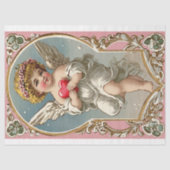 Victoriaans Cupido Angel Valentijnsdag Tissuepapier (Voorkant)