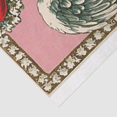 Victoriaans Cupido Angel Valentijnsdag Tissuepapier (Detail)