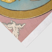 Victoriaans Cupido Angel Valentijnsdag Tissuepapier (Detail)