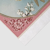 Victoriaans Cupido Angel Valentijnsdag Tissuepapier (Detail)