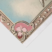 Victoriaans Cupido Angel Valentijnsdag Tissuepapier (Detail)