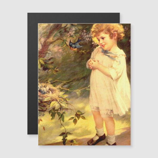 Victoriaans cutie met vogelkaarten (Voorkant / Achterkant)