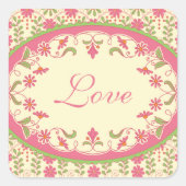  Victoriaans Daisy bruiloft stickers (Voorkant)