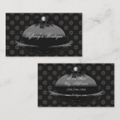 Victoriaans Daisy Damask Mode Visitekaartjes (Voorkant / Achterkant)