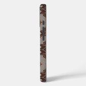 Victoriaans Damask Brown Copper Pattern Case-Mate iPhone Case (Achterkant / Links)