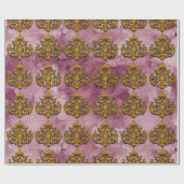 Victoriaans Damask Cadeaupapier (Vlak)