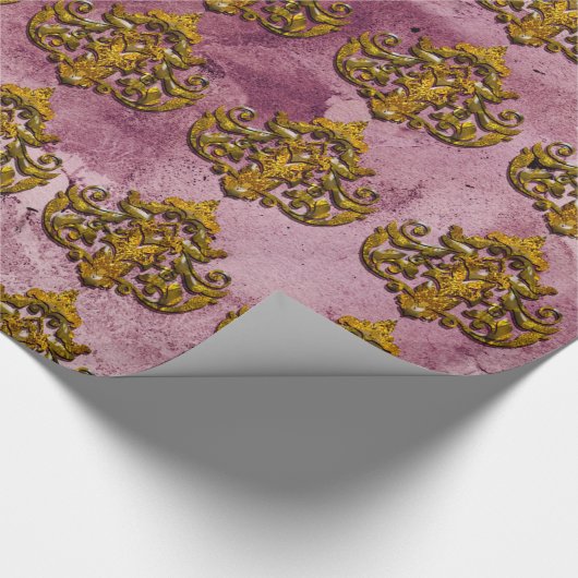 Victoriaans Damask Cadeaupapier (Hoek)