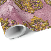 Victoriaans Damask Cadeaupapier (Rol Hoek)