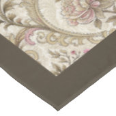  Victoriaans Damask Delicate Swirling Floral Tafelkleed (Gekanteld)