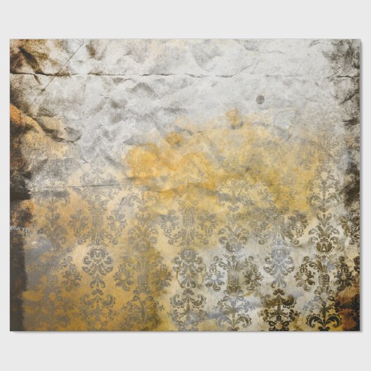 Victoriaans Damask Magic Cadeaupapier (Vlak)