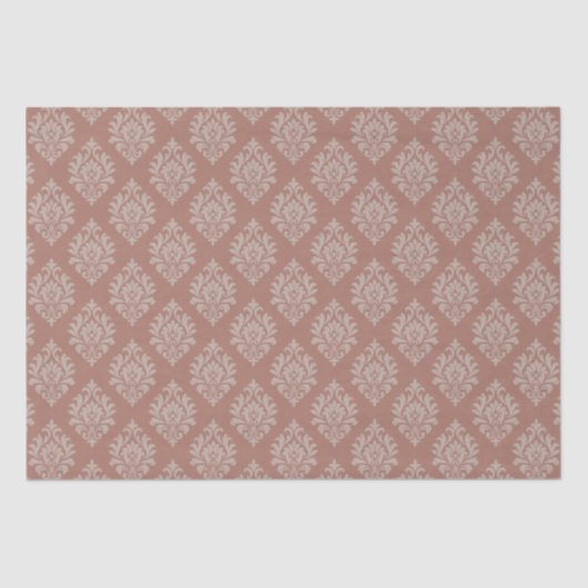  Victoriaans Damask, Perkament op Blush-Tone Tissuepapier (Voorkant)