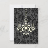 Victoriaans Damask RSVP (ivoor) (Achterkant)
