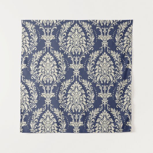Victoriaans Damast Wallpaper  Pattern Wandkleed (Voorkant)