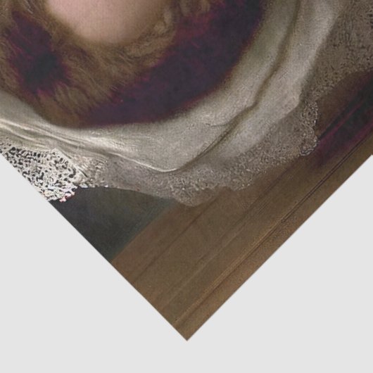  Victoriaans dame Bouquet van Rozen Tissuepapier (Detail)