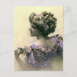 Victoriaans dame briefkaart