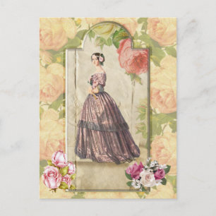 Victoriaans dame briefkaart