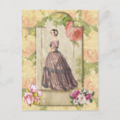 Victoriaans dame briefkaart (Voorkant)