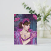 Victoriaans dame briefkaart (Staand voorkant)