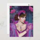 Victoriaans dame briefkaart (Voorkant / Achterkant)