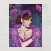 Victoriaans dame briefkaart (Voorkant)