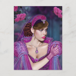 Victoriaans dame briefkaart