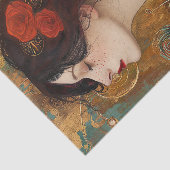 VICTORIAANS DAME DECOUPAGE TISSUEPAPIER (Detail)