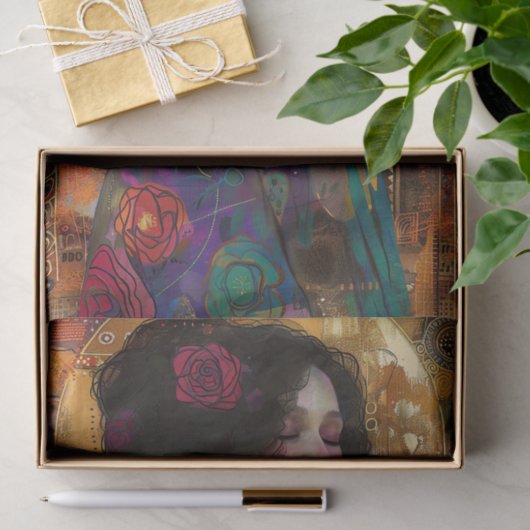 VICTORIAANS DAME DECOUPAGE TISSUEPAPIER (Geschenk)