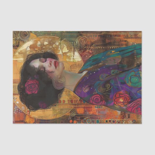 VICTORIAANS DAME DECOUPAGE TISSUEPAPIER (Voorkant)