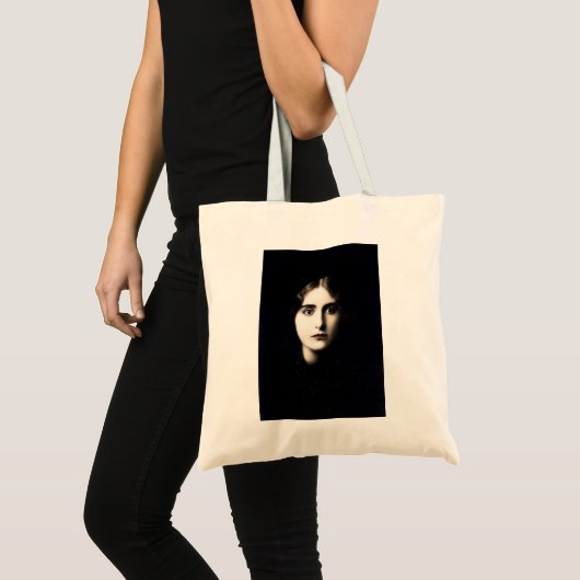 Victoriaans dame die haar achtervolgt, stare, ster tote bag (Voorkant (product))