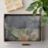  Victoriaans Dame en Vlinder Ephemera Tissuepapier (Geschenk)