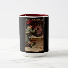  Victoriaans dame Happy New Year Mok