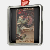  Victoriaans dame Happy Nieuwjaar Ornament (Links)