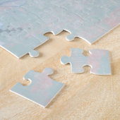 Victoriaans dame in gevederde Pet roze rozen paasf Legpuzzel (Zijkant)