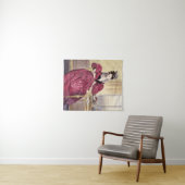 Victoriaans Dame in Rood - Elegante  Kunstdruk Wandkleed (In Situ (horizontaal))