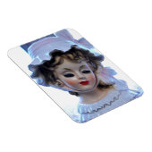 Victoriaans dame in ruffled bonnet hoofd vaas meis magneet (Rechterzijde)