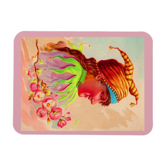 Victoriaans dame jester magneet (Horizontaal)