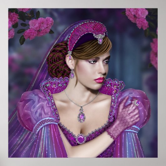 Victoriaans dame poster (Voorkant)