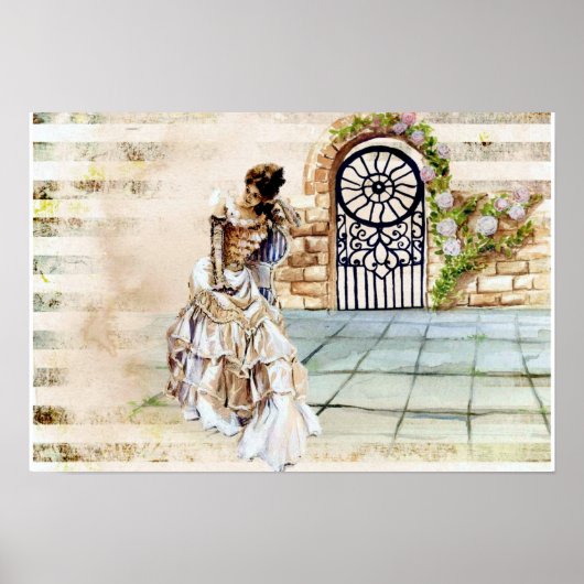 Victoriaans dame poster (Voorkant)