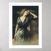 Victoriaans dame, ver weg kijkend poster (Voorkant)