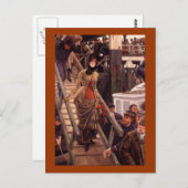 Victoriaans dame verlaat het schip briefkaart (Voorkant / Achterkant)