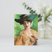VICTORIAANS  DAME VROUW BRIEFKAART (Staand voorkant)