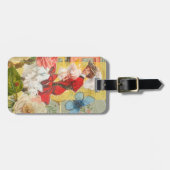 Victoriaans dame vrouw plezier vervoer bagagelabel (Voorkant horizontaal)