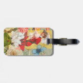 Victoriaans dame vrouw plezier vervoer bagagelabel (Achterkant horizontaal)