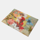Victoriaans dame vrouw plezier vervoer deurmat (Schuin)