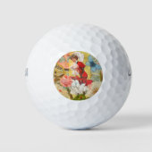Victoriaans dame vrouw plezier vervoer golfballen (Voorkant)